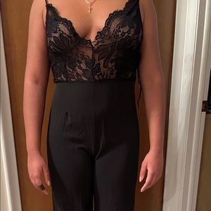 Black lace jumpsuit